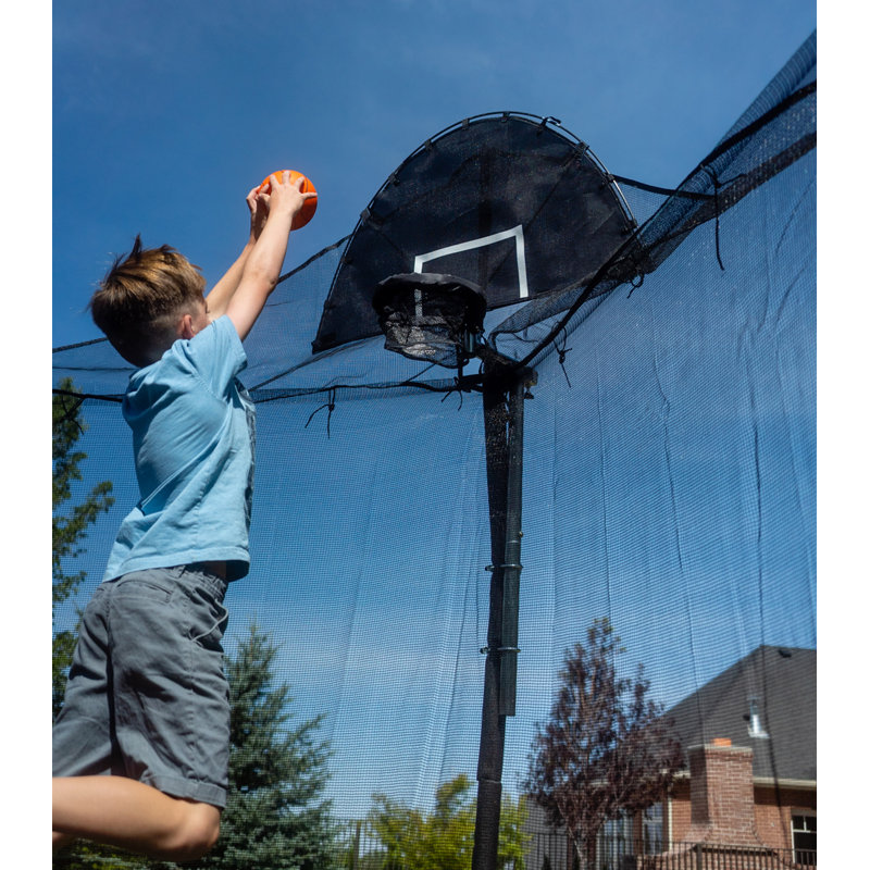 Trampoline Pro Jump Slammer Trampoline Basketball Hoop Attachment